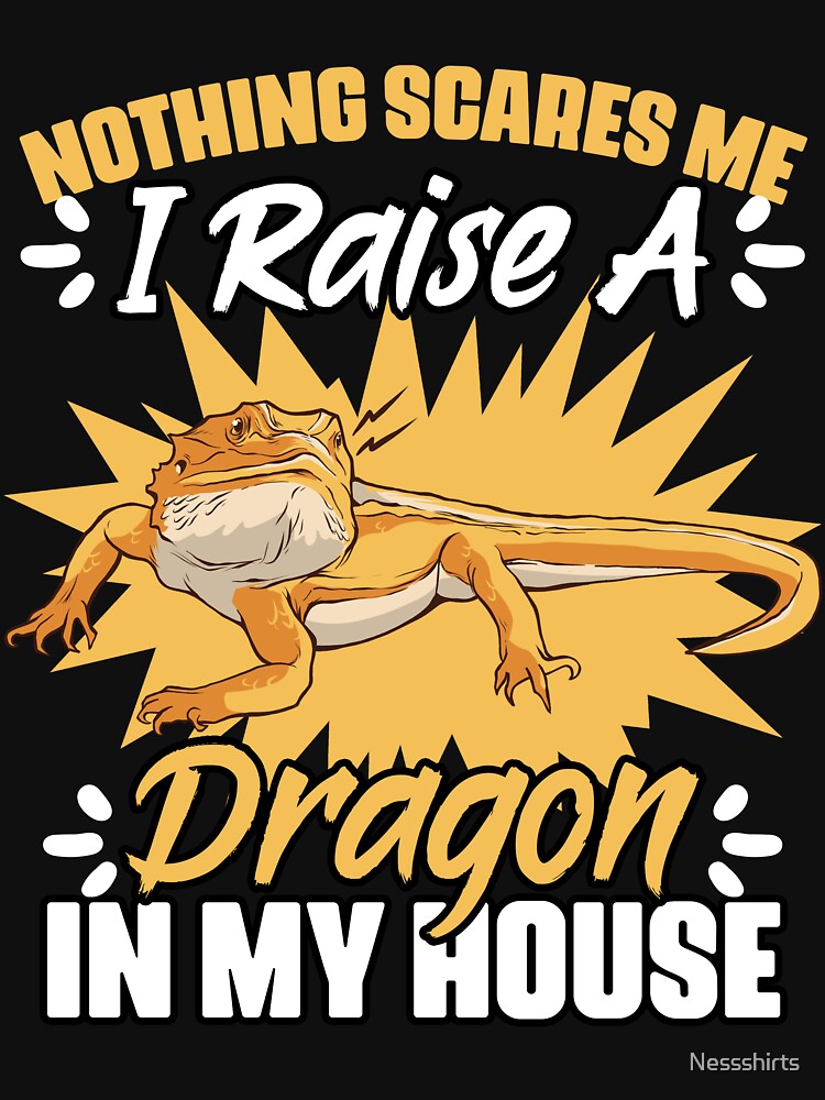 Nothing Scares Me Funny Reptile Pet For Bearded Dragon Owner by Nessshirts T-Shirts, Hoodie, Sweatshirt (Image 3)