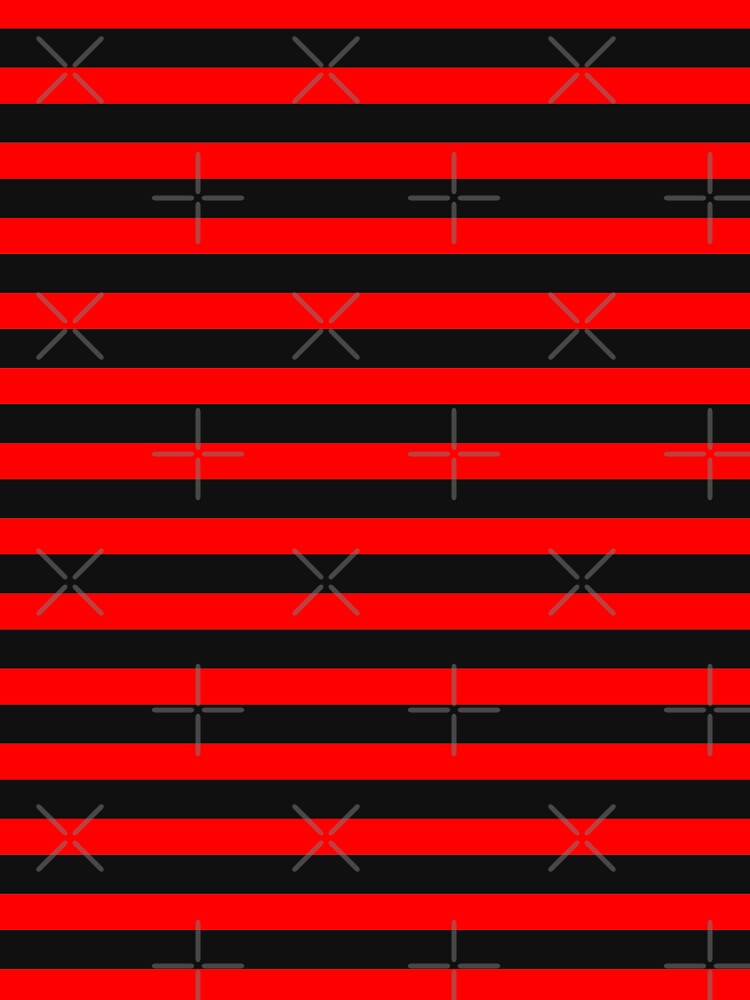 Thin Horizontal Red Stripes on Black Easy Simple Costume by that5280lady T-Shirts, Hoodie, Sweatshirt (Image 3)