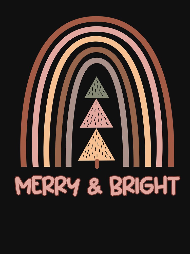 Boho Xmas - Merry and bright! by CleanDecor T-Shirts, Hoodie, Sweatshirt | BlankRebels.com (Image 3)