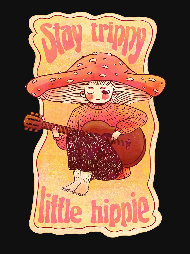 Hippie Clothes Gifts for Women Men 70's Stay Trippy Little Hippie by Teez-Me T-Shirts, Hoodie, Sweatshirt (Image 3)