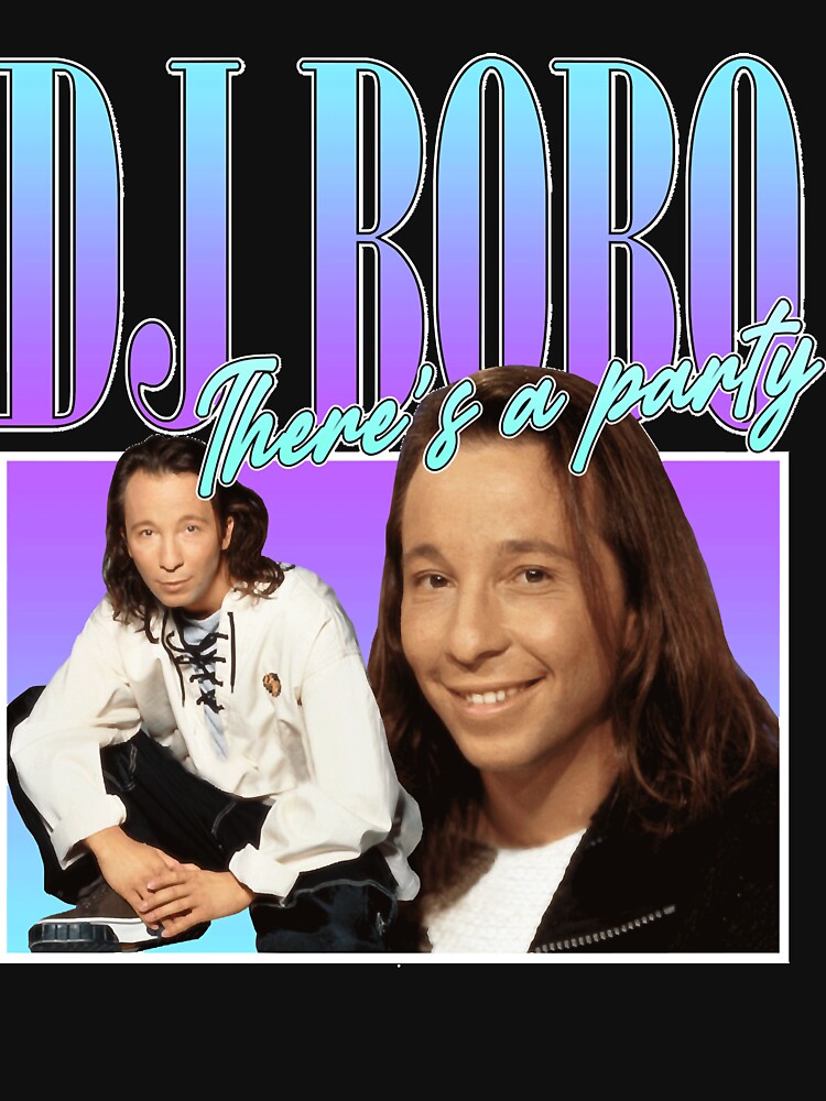 DJ Bobo 90s Style Eurodance Classic T-Shirt by DouglasSchroe Hoodie, Sweatshirt | BlankRebels.com (Image 3)