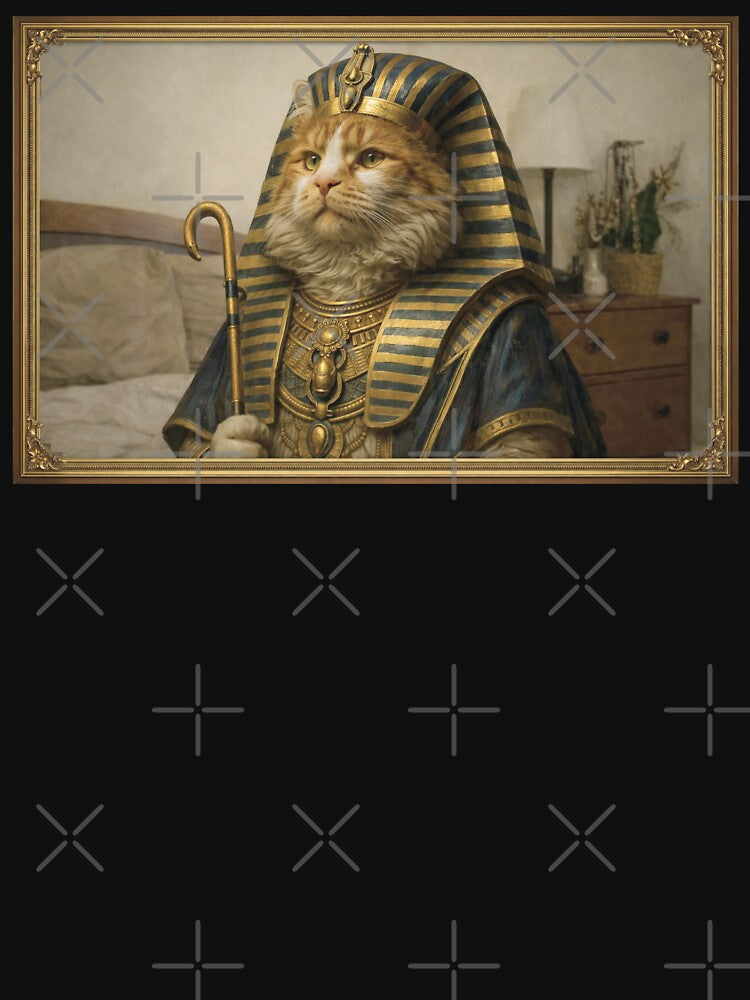 Aesthetic Ancient Egypt Cat with Gold Jewelry & Hieroglyphs by GulfSignature T-Shirts, Hoodie, Sweatshirt (Image 3)