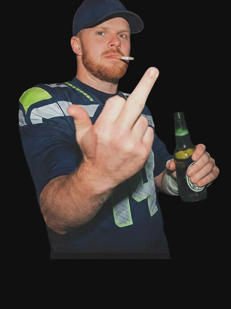 Sam Darnold Flippng off Drinking by WilliamKAlmon T-Shirts, Hoodie, Sweatshirt | BlankRebels.com (Image 3)