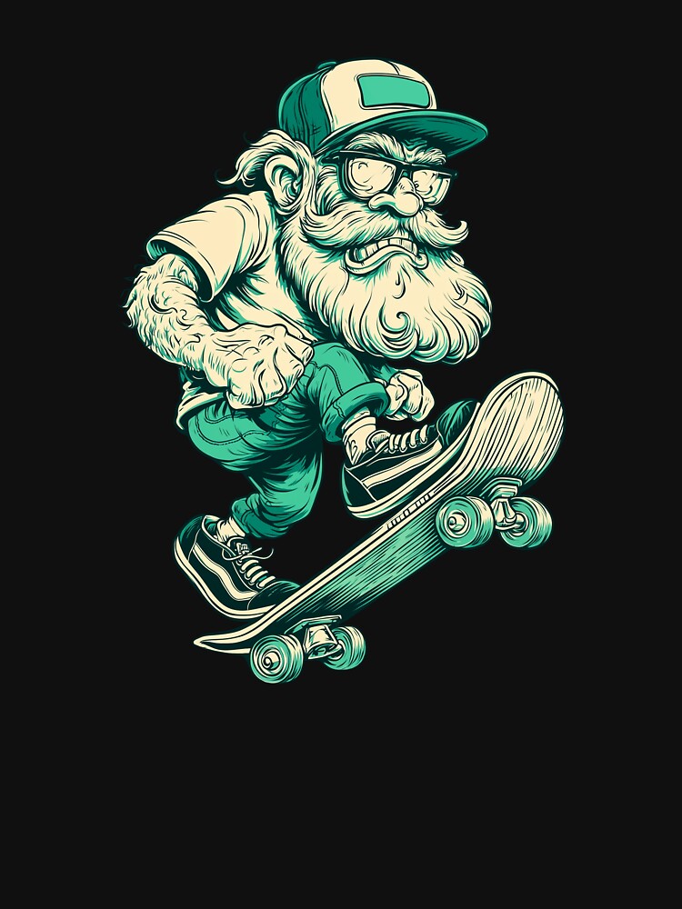 Skater Grandpa by robyeyedropy T-Shirts, Hoodie, Sweatshirt | BlankRebels.com (Image 3)