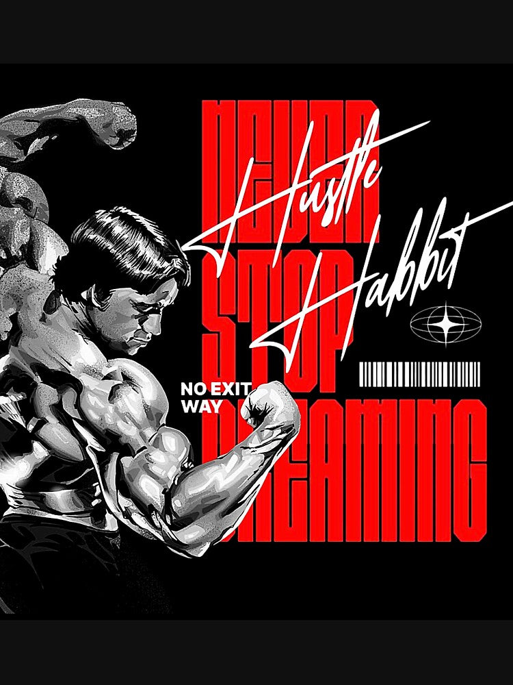 Hustle Stop Dreaming – Gym Motivation Streetwear Design by Unstocks T-Shirts, Hoodie, Sweatshirt | BlankRebels.com (Image 3)