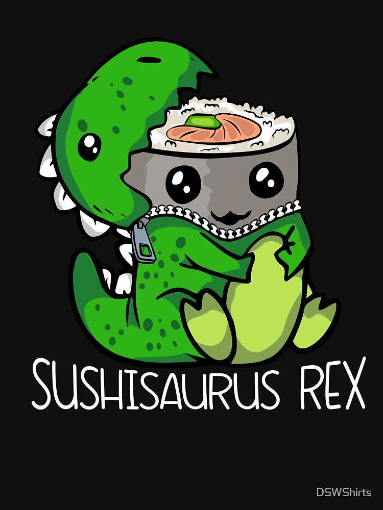 Cute Dinosaur Sushi Lover Gift Women Trex Men Sushi by DSWShirts T-Shirts, Hoodie, Sweatshirt | BlankRebels.com (Image 3)