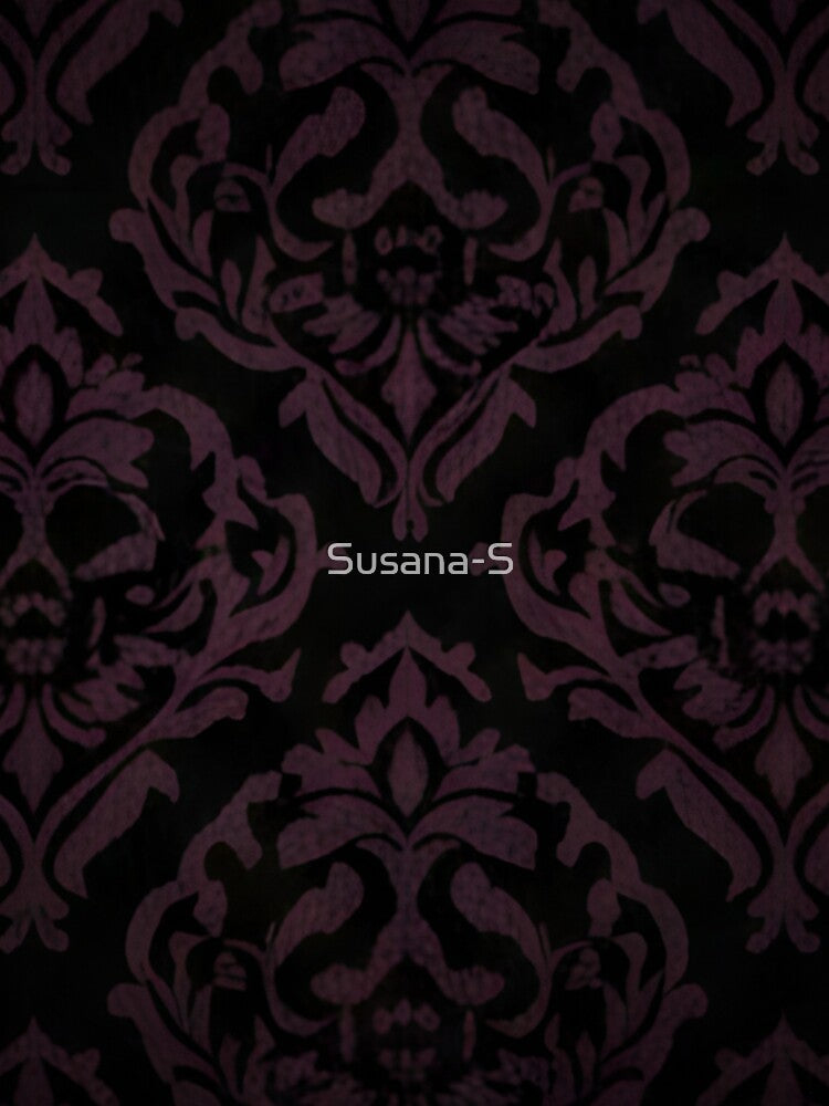 “Gothic Skull Purple Damask Pattern” by Good Vibes T-Shirts, Hoodie, Sweatshirt | BlankRebels.com (Image 3)