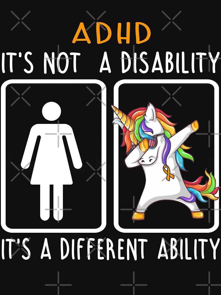 ADHD It's not a Disability It's a different Ability by DianabellShop T-Shirts, Hoodie, Sweatshirt | BlankRebels.com (Image 2)