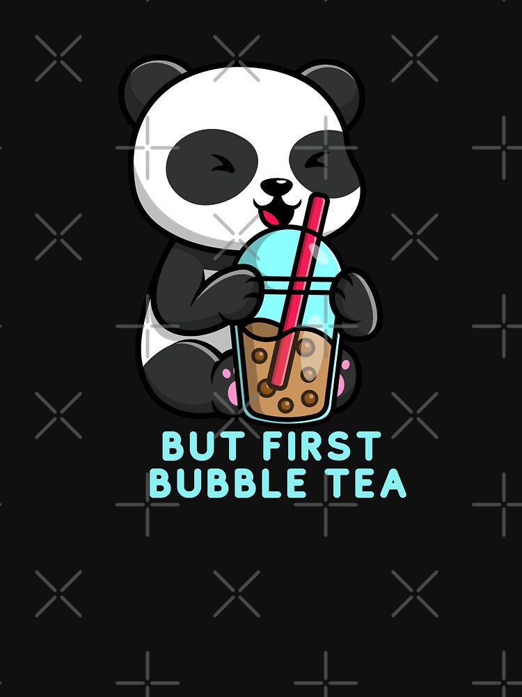 But first bubble tea cute kawaii bubble tea lover panda by Artistusha T-Shirts, Hoodie, Sweatshirt (Image 3)