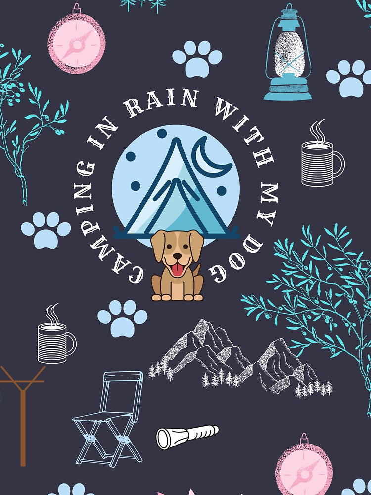camping in rain with a dog by vidyaroul T-Shirts, Hoodie, Sweatshirt | BlankRebels.com (Image 3)