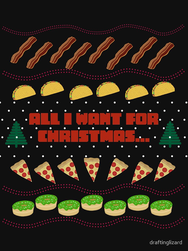 Foodie Christmas "Sweater" by draftinglizard T-Shirts, Hoodie, Sweatshirt | BlankRebels.com (Image 3)