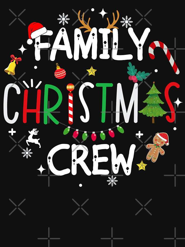 family christmas crew shirt 2023, matching christmas pajama santa reindeer team shirt by ZAIN JAMAL Hoodie,... (Image 3)