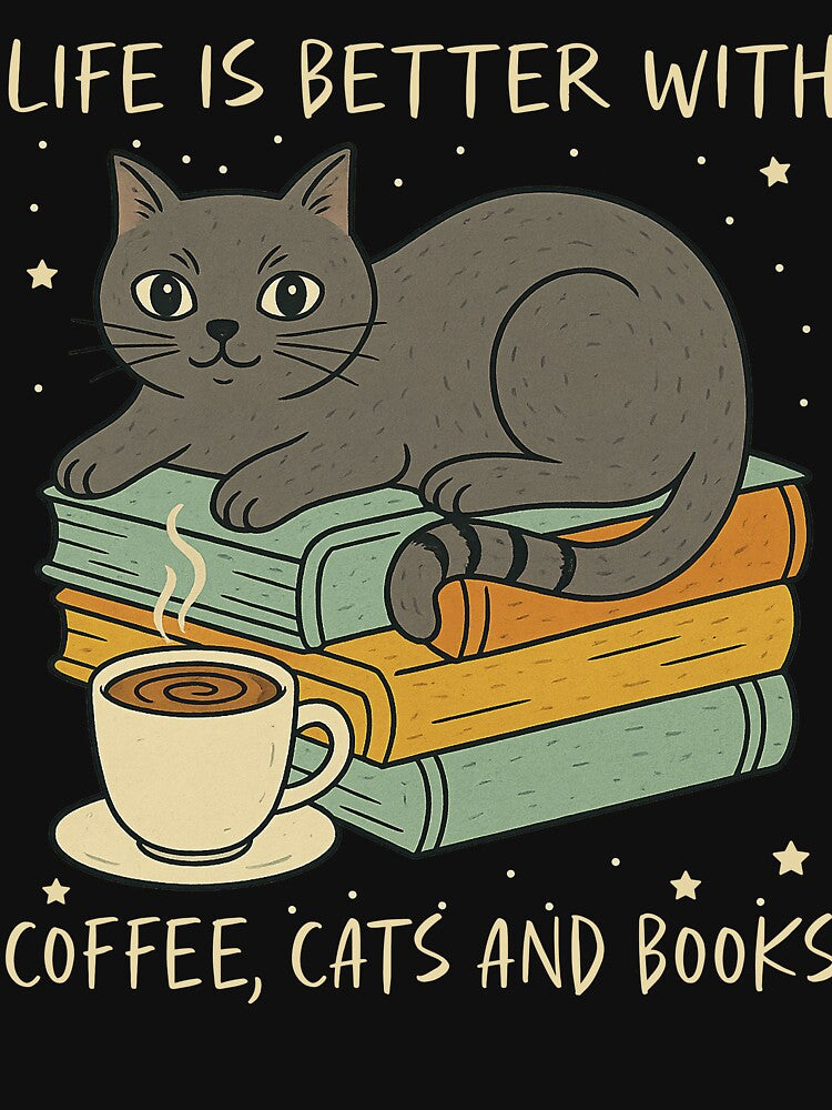 Life Is Better With Coffee Cats Books by LarryMBrown