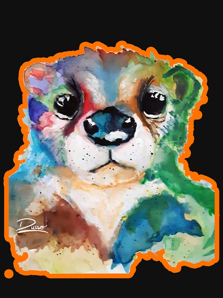 Baby sea otter, colorful watercolored by dusso T-Shirts, Hoodie, Sweatshirt | BlankRebels.com (Image 3)