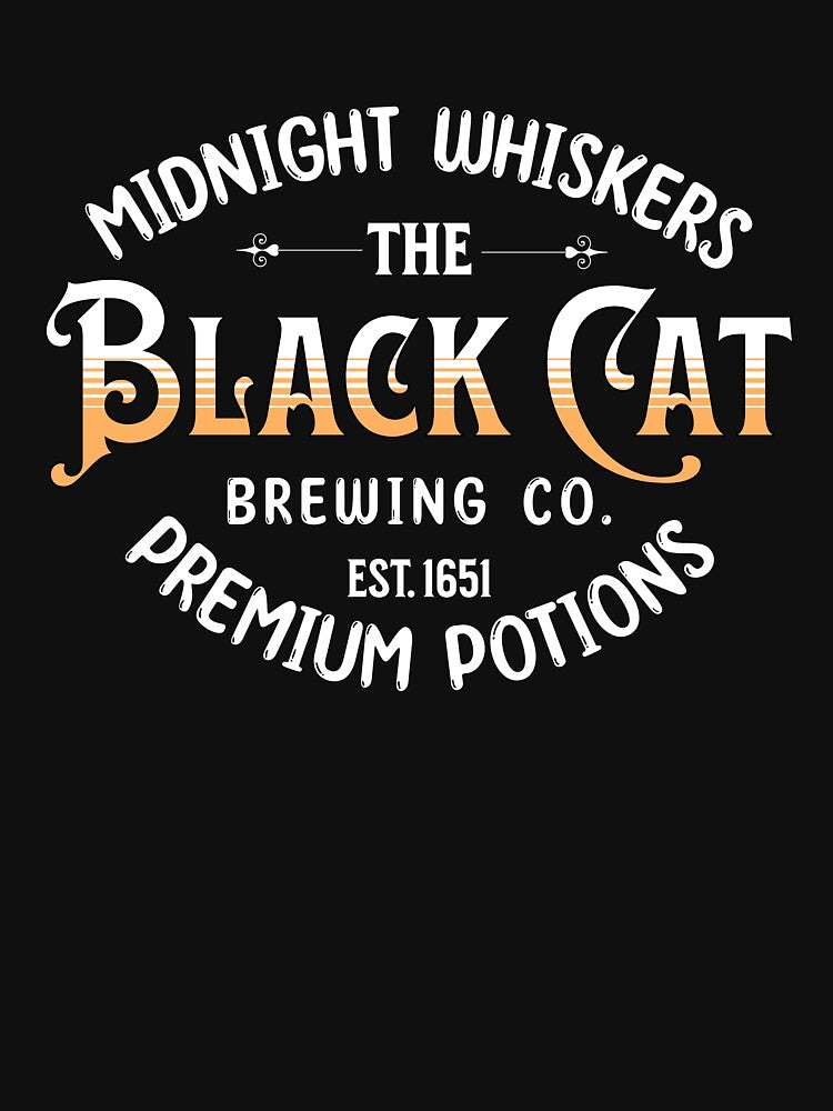 Black Cat Brewing Halloween Party by onthemovedesign T-Shirts, Hoodie, Sweatshirt | BlankRebels.com (Image 3)