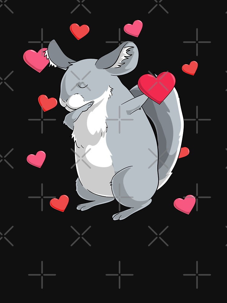 Chinchilla Lover Valentine, Pop Culture, Dabbing Dance, Romantic Gift, Cute Animal Lover by fatamyfan1... (Image 3)