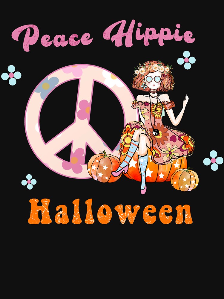 Peace Hippie Halloween Sublimation by Bemumd-art T-Shirts, Hoodie, Sweatshirt | BlankRebels.com (Image 3)