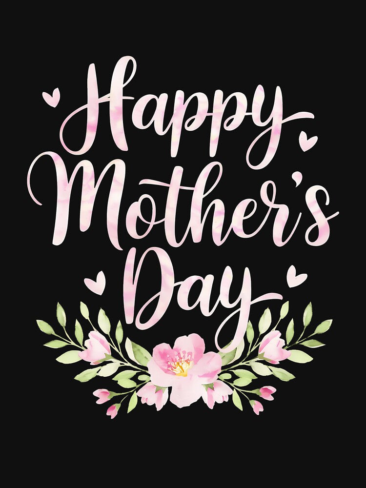 Happy Mother's Day With Floral Mom Mommy Grandma Womens by AsteriskDatBArt T-Shirts, Hoodie, Sweatshirt (Image 3)