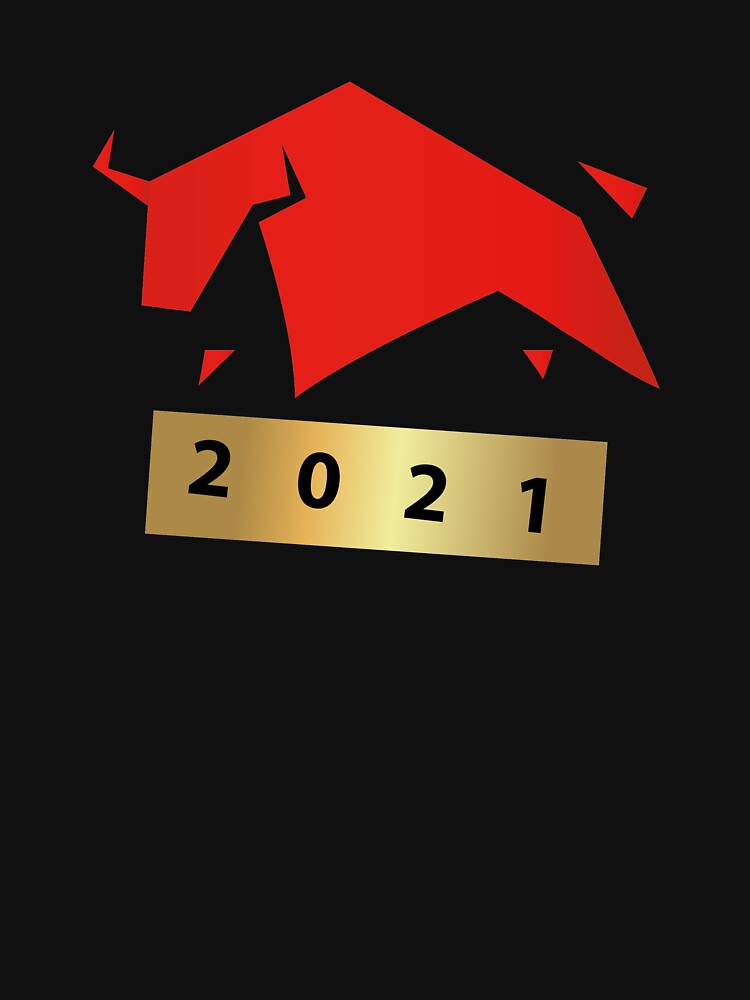 New year 2021. Bull 2021. Merch 2021. Lunar new year 2021. by Zolotinka T-Shirts, Hoodie, Sweatshirt (Image 3)