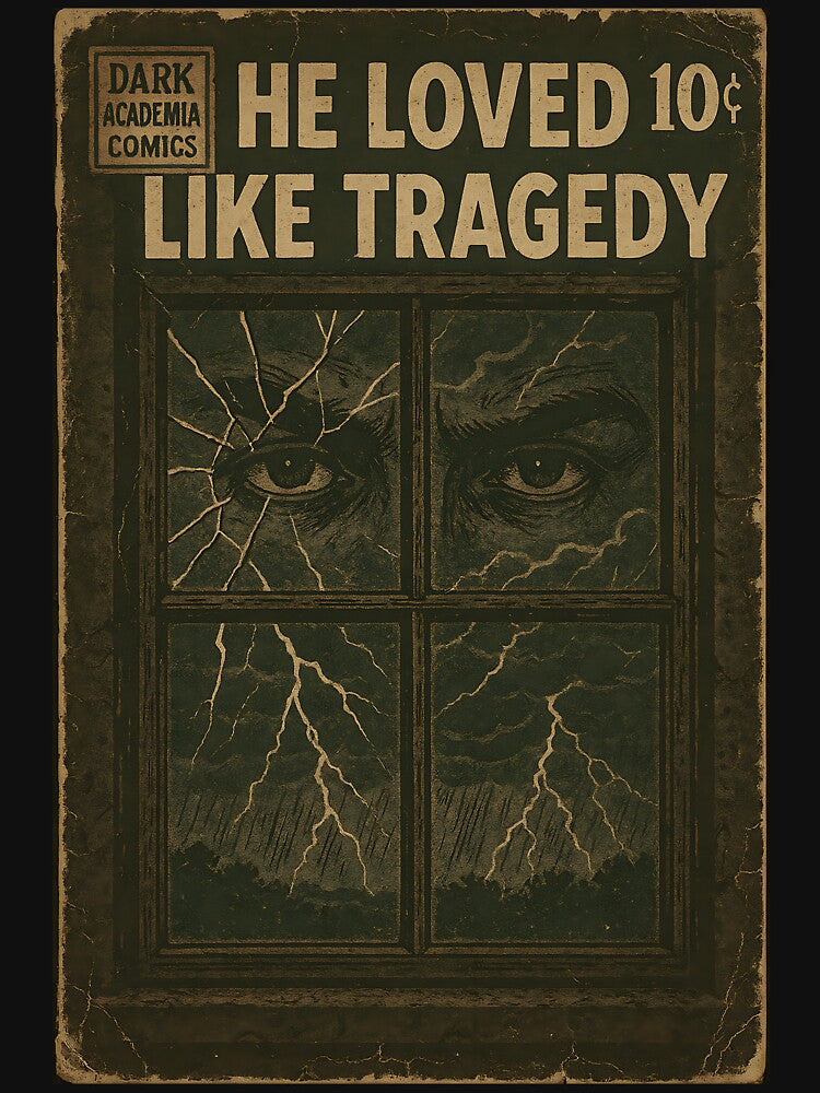 Romantic Dark Academia: He loved like tragedy by bapupa T-Shirts, Hoodie, Sweatshirt | BlankRebels.com (Image 3)