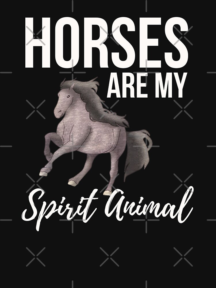 Horses Are My Spirit Animal by fatamyfan1 T-Shirts, Hoodie, Sweatshirt | BlankRebels.com (Image 3)