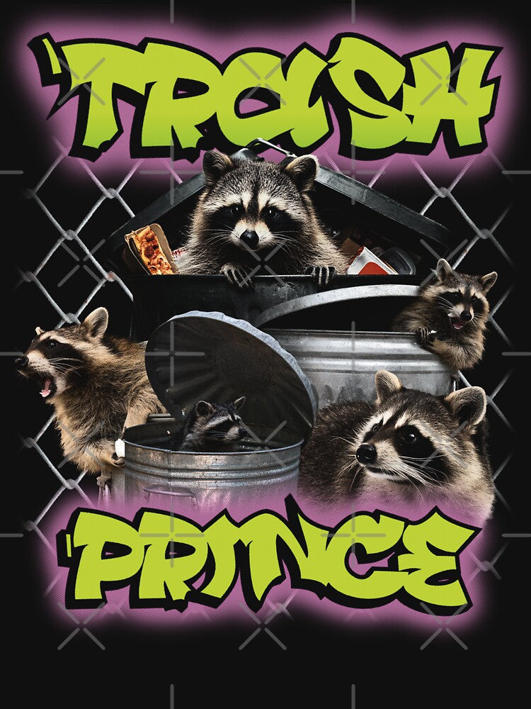 Cute Raccoon Trash Prince Trash Panda by mangabashop T-Shirts, Hoodie, Sweatshirt | BlankRebels.com (Image 3)