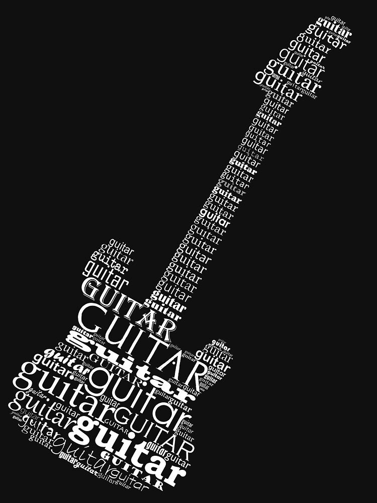 Typographic guitar by adiosmillet T-Shirts, Hoodie, Sweatshirt | BlankRebels.com (Image 3)
