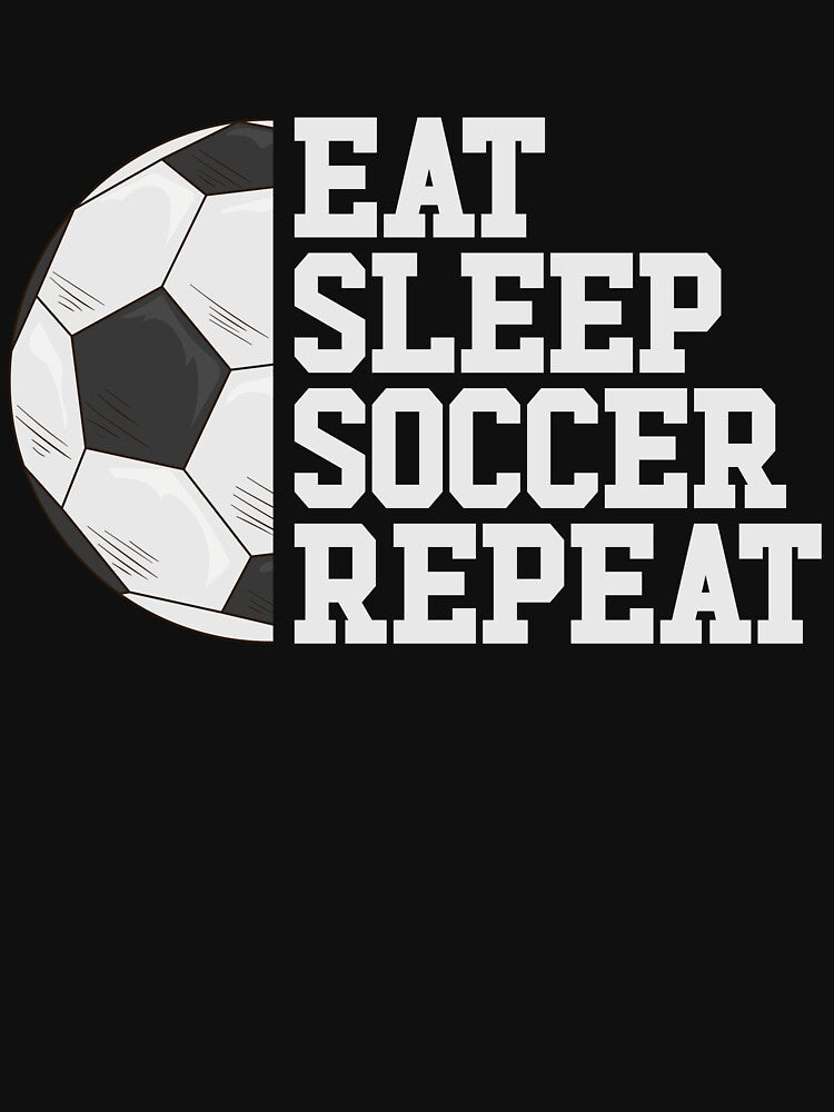 Eat Sleep Soccer Repeat Soccer Player Girls Boys Soccer Gear by DynamicDesign