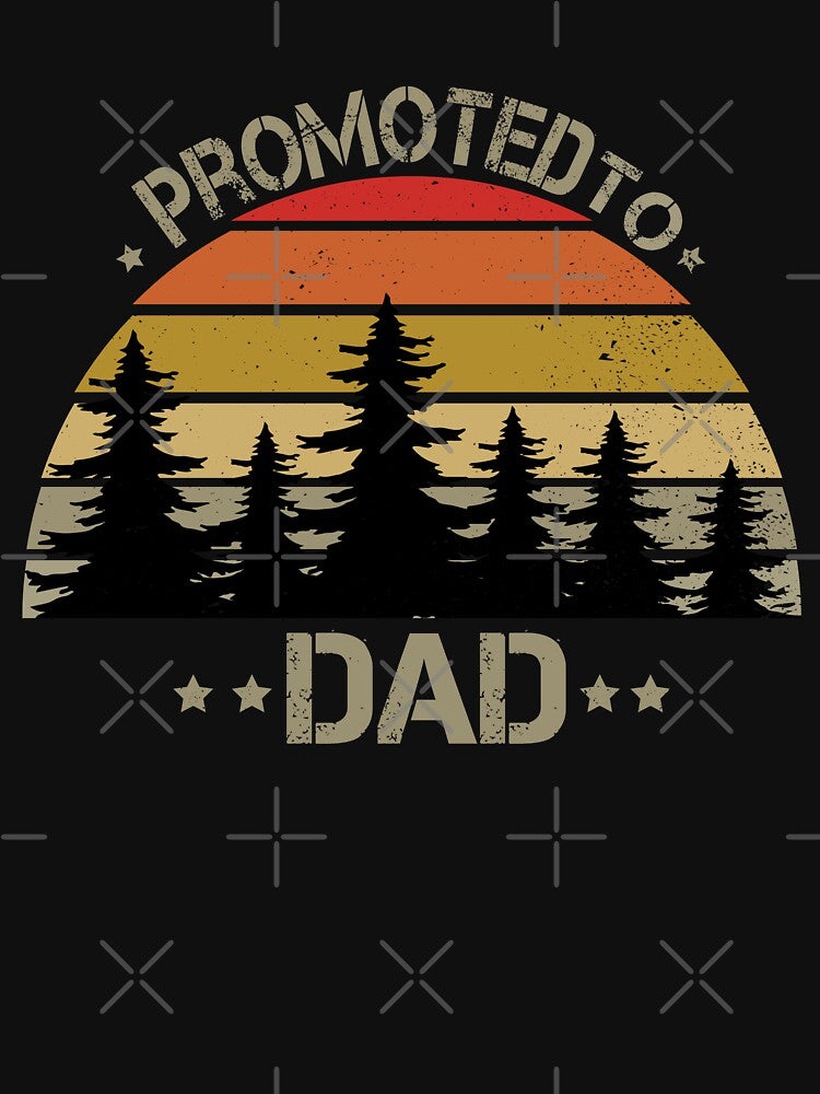 Promoted To Dad, New Father Cute Vintage - Beautiful Premium Quality Gift Idea  , New Mommy ,  Gift, Expecting... (Image 3)