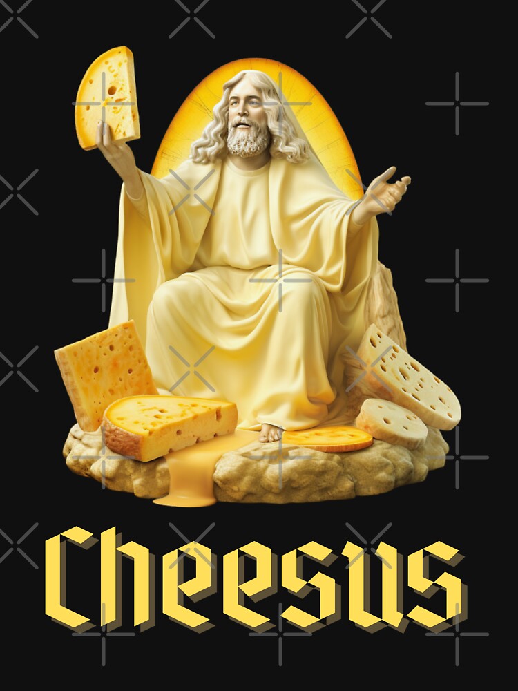 Cheesus by lefthandpickles T-Shirts, Hoodie, Sweatshirt | BlankRebels.com (Image 3)