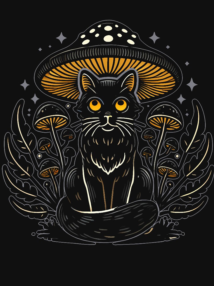 Cute Cottagecore Aesthetic Cat Mushroom Women by AdellGretchen T-Shirts, Hoodie, Sweatshirt | BlankRebels.com (Image 3)