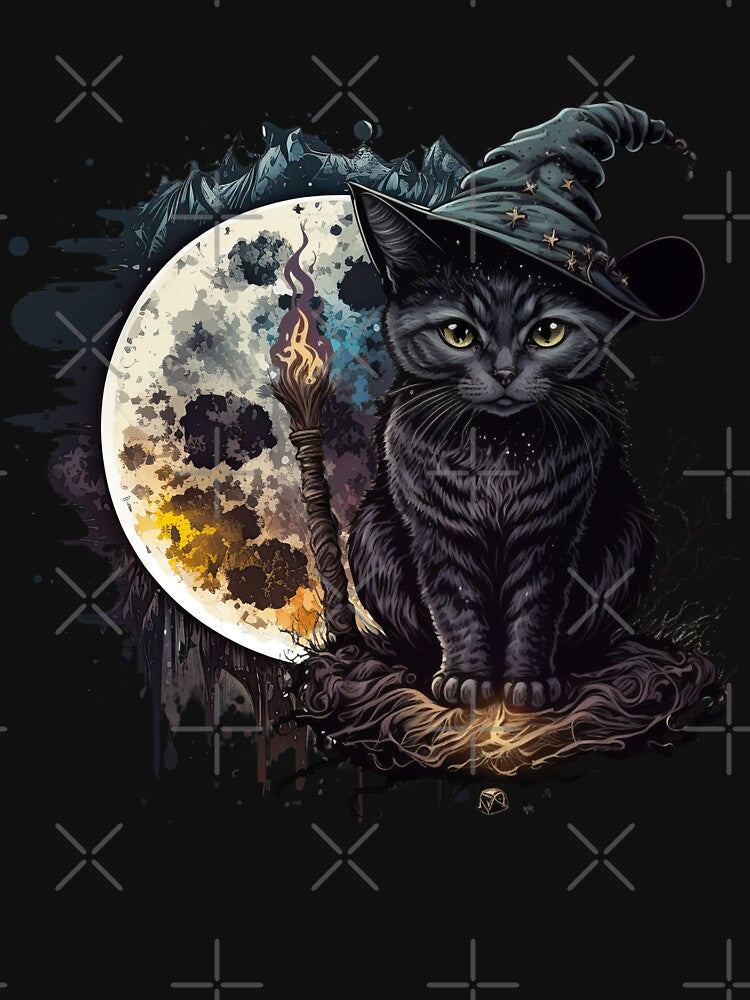 Halloween Cat Scary Black Cat Spooky Cat Halloween by omlaid T-Shirts, Hoodie, Sweatshirt | BlankRebels.com (Image 3)