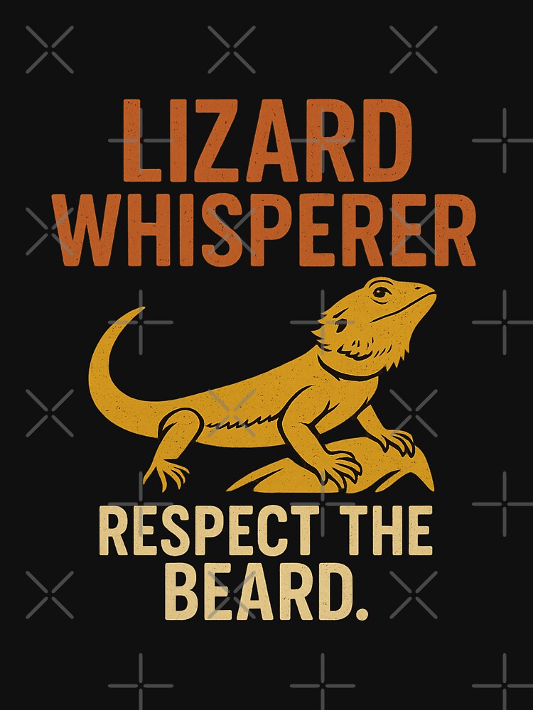 Lizard Whisperer Bearded Dragon T-Shirt – Funny Reptile Pet Lover Gift by teezzi Hoodie, Sweatshirt (Image 3)