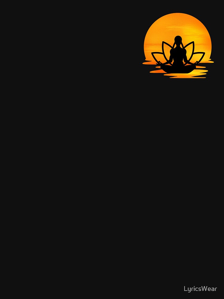 Calming Sunset Meditation by LyricsWear T-Shirts, Hoodie, Sweatshirt | BlankRebels.com (Image 3)