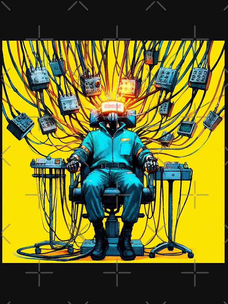 Cyberpunk Neon Hacker Netrunner by RESToRAPTOR T-Shirts, Hoodie, Sweatshirt | BlankRebels.com (Image 3)