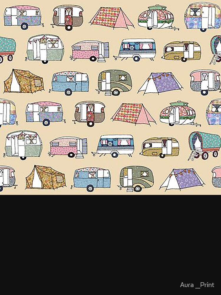 Camping pattern by Aura __Print T-Shirts, Hoodie, Sweatshirt | BlankRebels.com (Image 3)