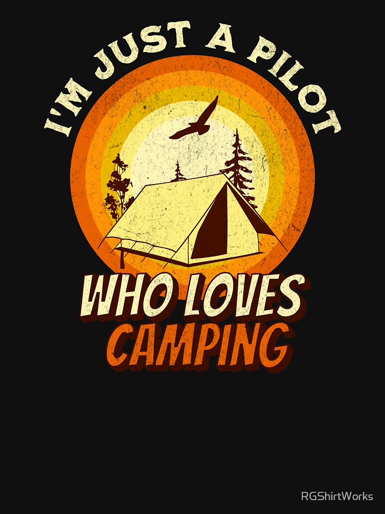 Camping Lover Shirt - I'm just a Pilot by RGShirtWorks Hoodie, Sweatshirt | BlankRebels.com (Image 3)