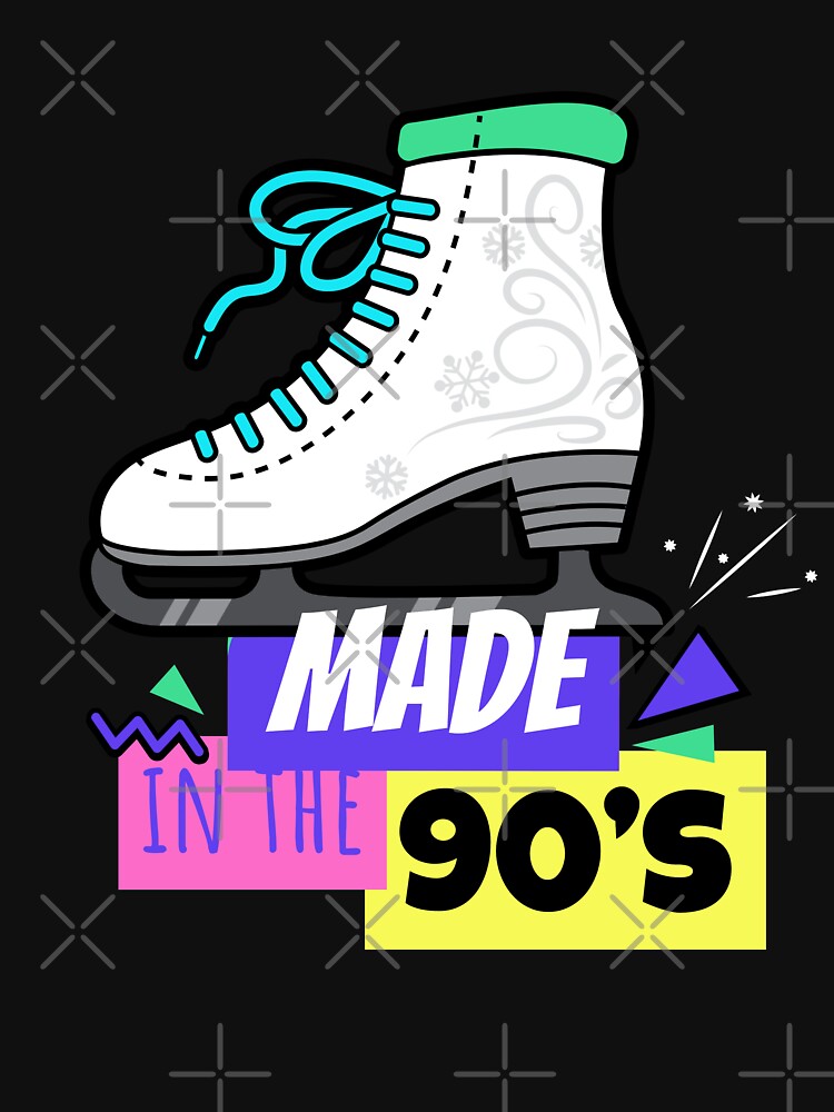 Made In the 90's -  Old School Ice Skates Design - by onjcdesign T-Shirts, Hoodie, Sweatshirt | BlankRebels.com (Image 3)