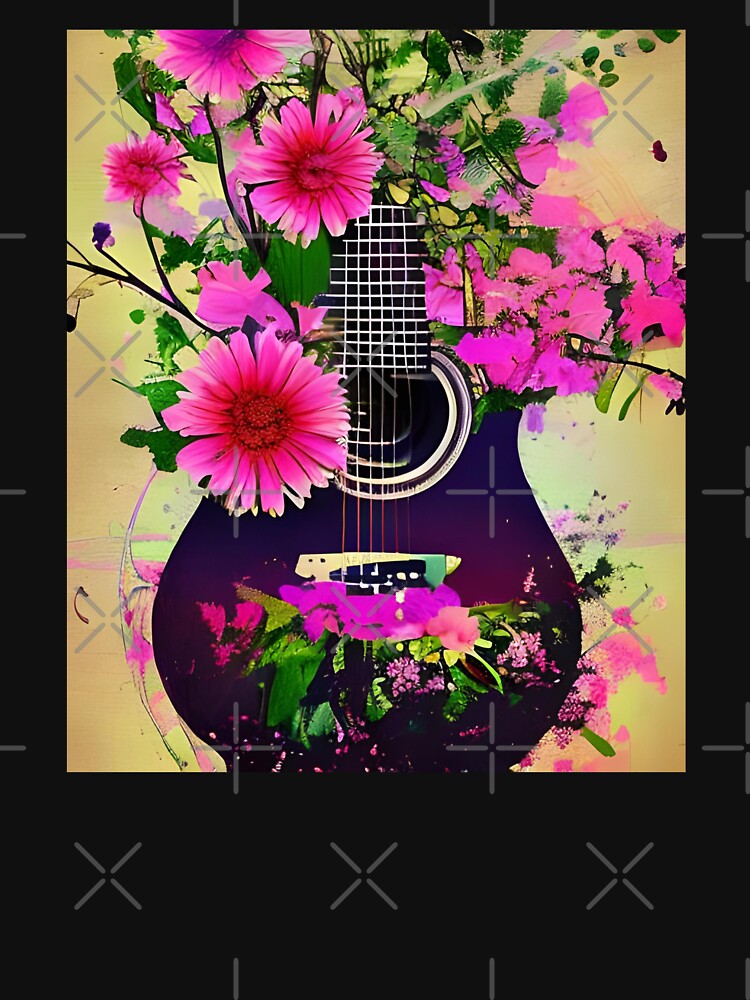 Nature Guitar with Flower by gramizzia