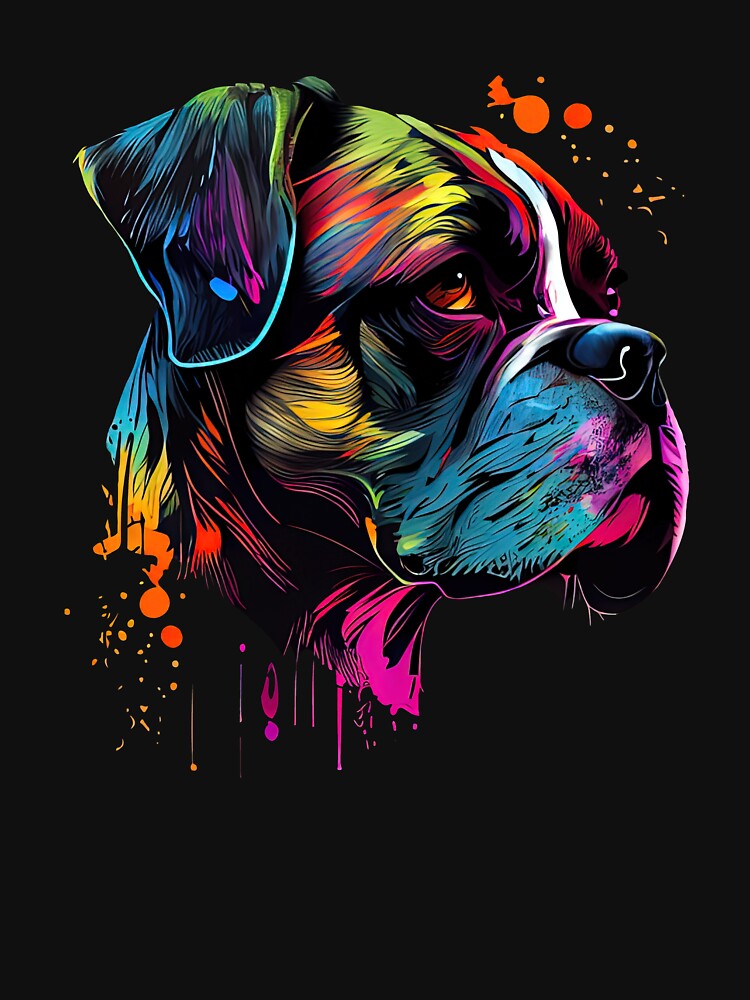 Boxer Dog Lovers Pop Art Design by adsman68 T-Shirts, Hoodie, Sweatshirt | BlankRebels.com (Image 3)