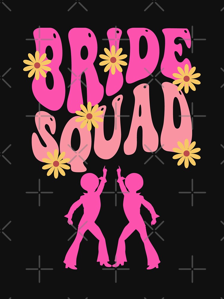 Bride Squad Retro by RockBeeDesigns T-Shirts, Hoodie, Sweatshirt | BlankRebels.com (Image 3)