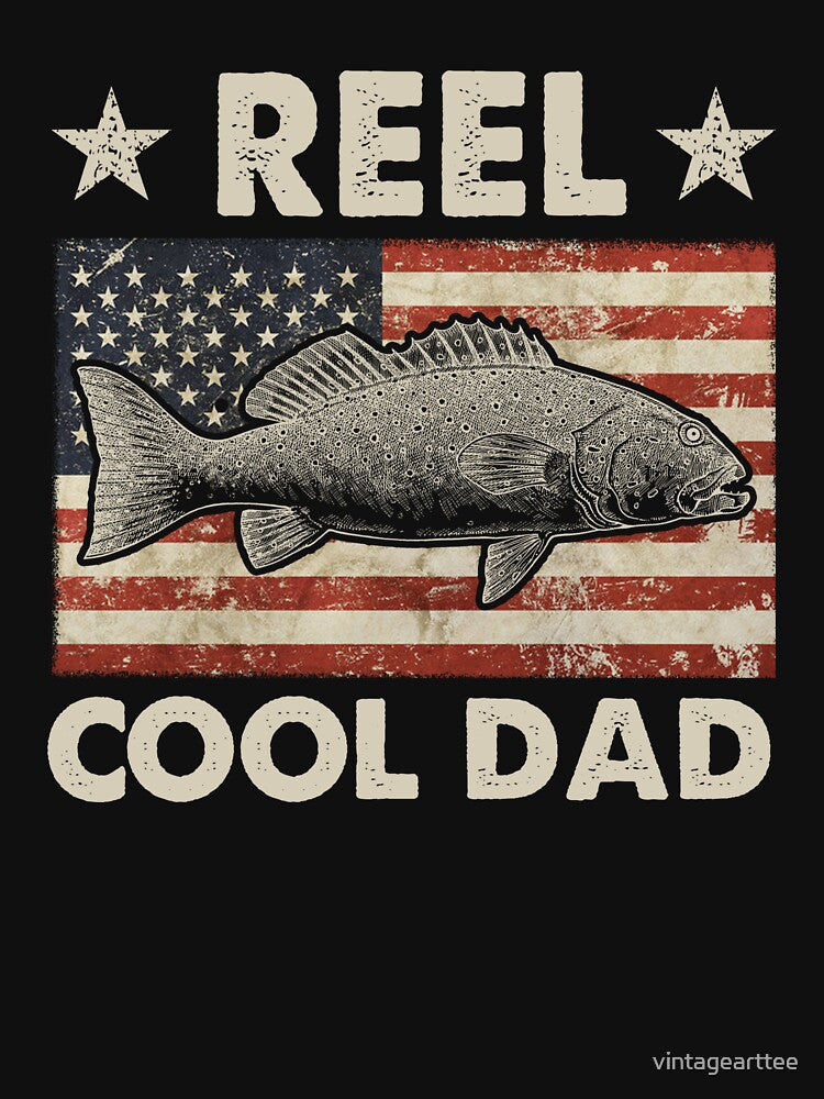 Vintage Reel Cool Dad, Funny Dad by vintagearttee T-Shirts, Hoodie, Sweatshirt | BlankRebels.com (Image 3)