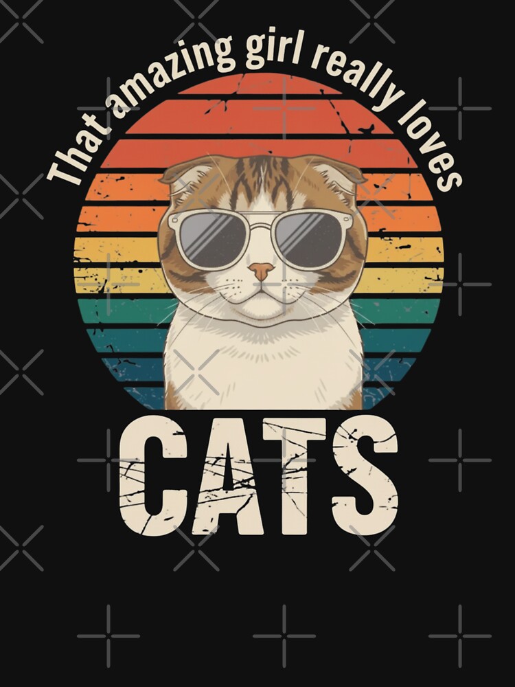 That Amazing Girl Really Loves Cats Animal Lover by CORJIDOG-ART T-Shirts, Hoodie, Sweatshirt | BlankRebels.com (Image 3)