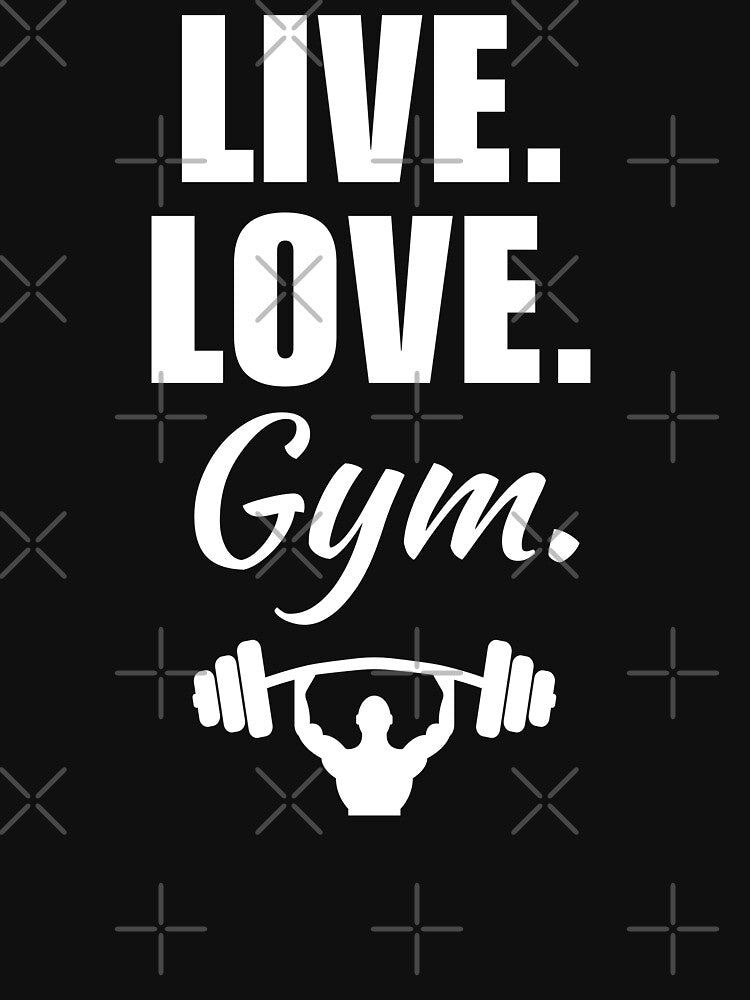 Live, love, gym. Funny gym rat or gym geek quote or saying by NBSStore T-Shirts, Hoodie, Sweatshirt (Image 3)