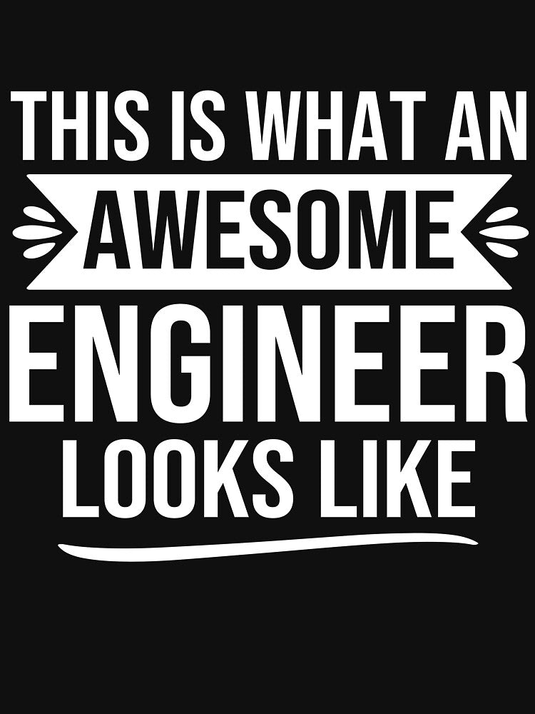 Funny engineer gifts engineer design: This Is What An Awesome engineer looks like by alaechamlal T-Shirts,... (Image 3)