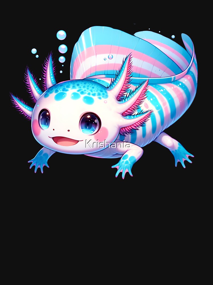 Cute Axolotl Transgender LGBTQ Subtle Pride Month Discreet by Kimberley King Art  King Art T-Shirts, Hoodie,... (Image 3)