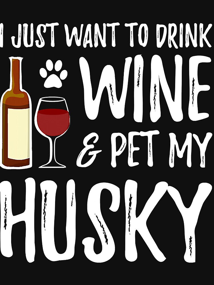 Husky Dog Lover Wine Funny Dog Mom by JamesClarke84 T-Shirts, Hoodie, Sweatshirt | BlankRebels.com (Image 3)