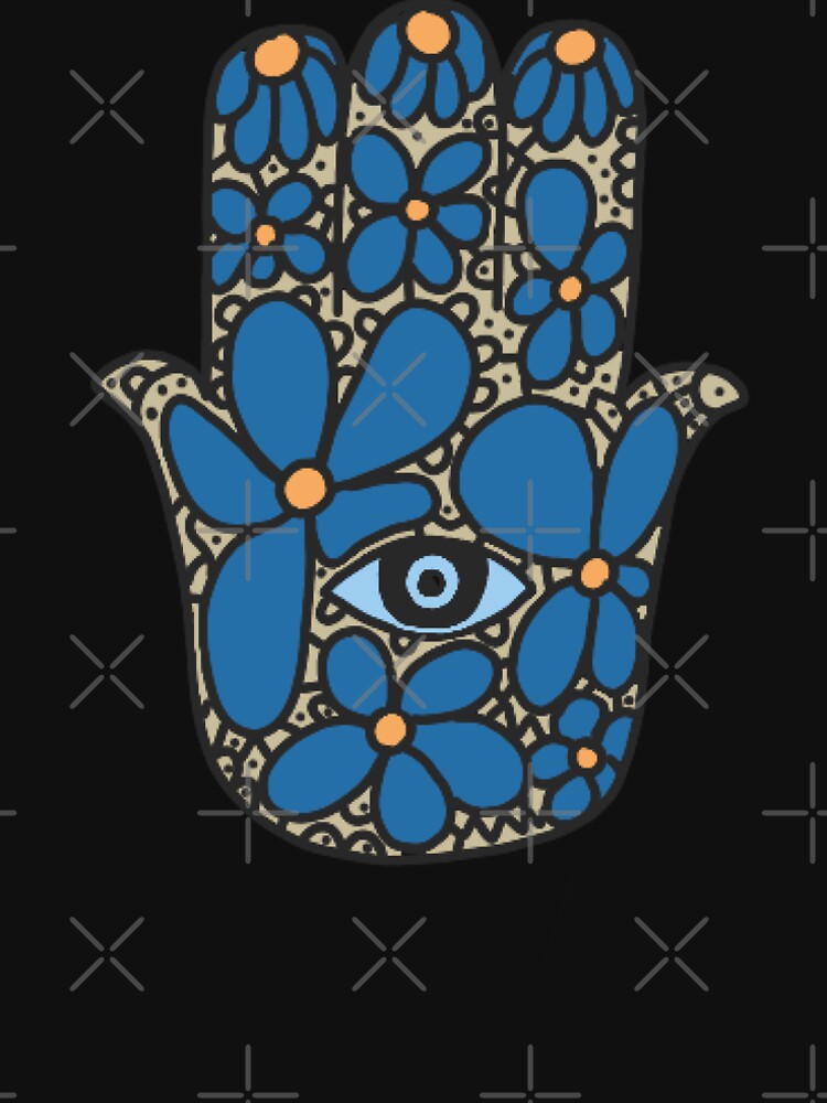 Blue Daisy Eye | evil eye protection amulet by isamii T-Shirts, Hoodie, Sweatshirt | BlankRebels.com (Image 2)