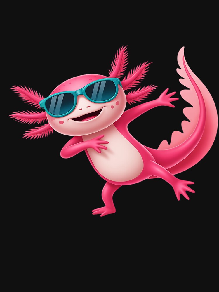 Cute Dabbing Axolotl With Sunglasses by countntenov T-Shirts, Hoodie, Sweatshirt | BlankRebels.com (Image 3)