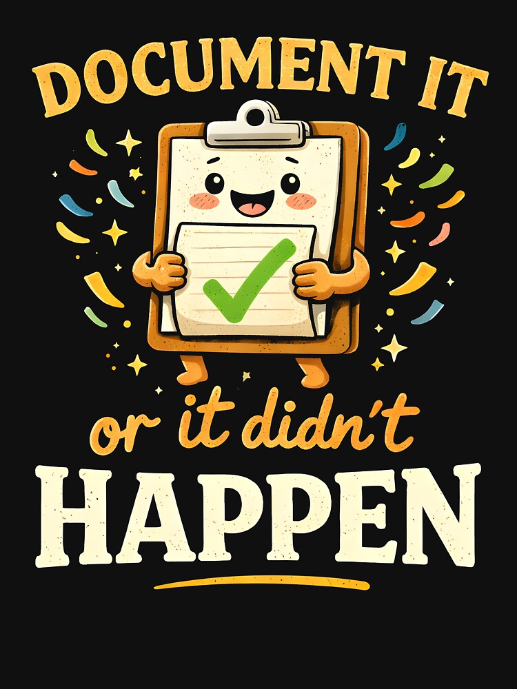 Document it or it didn't happen by JODYSMORGAN